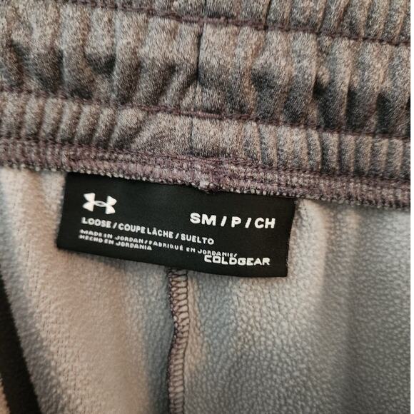 Under Armour Women's Icon Fleece Wide Leg Pants Dance Baggy Gray S - Picture 6 of 7